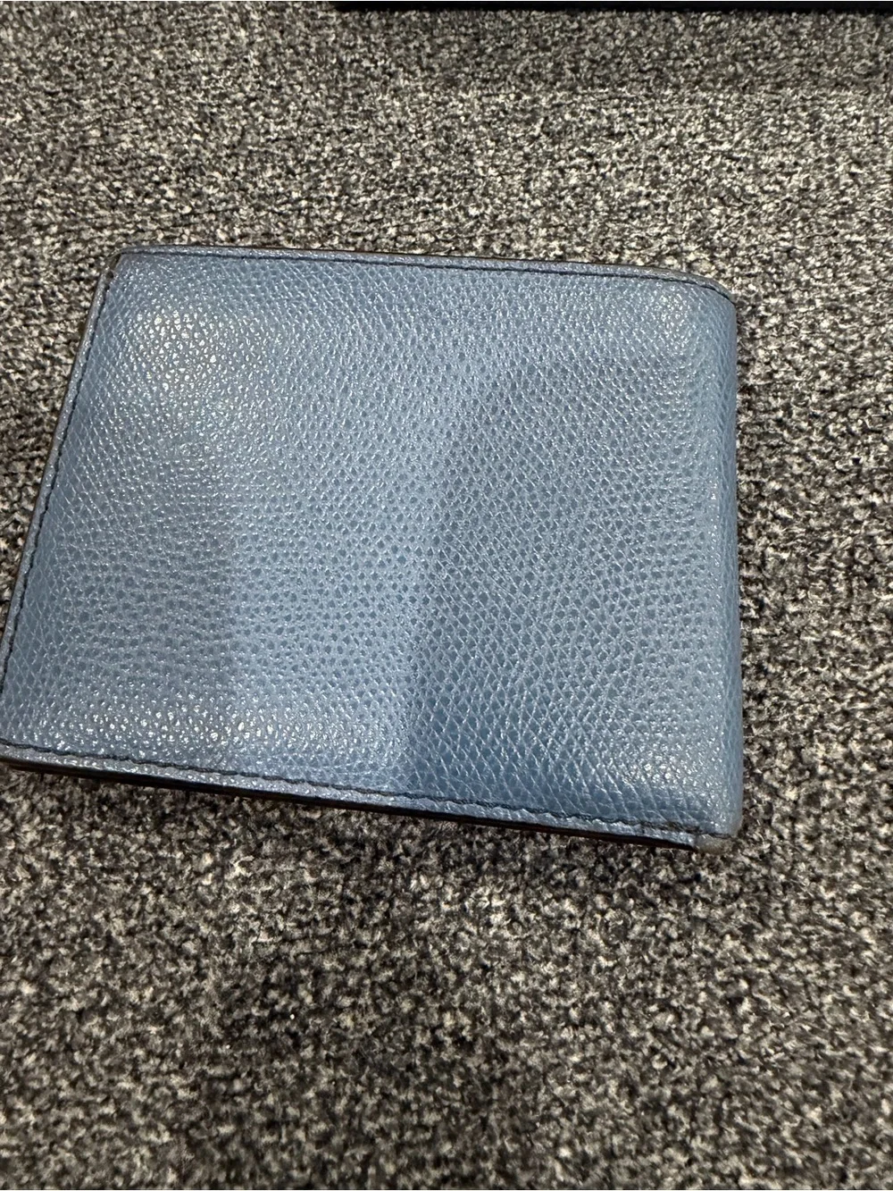 Michael Kors Men's Pebbled Leather Bifold Wallet in Dusty Blue